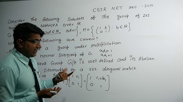 CSIR -NET II GROUP THEORY II DEC- 2016 II BY; BALWAN MUDGIL SIR II