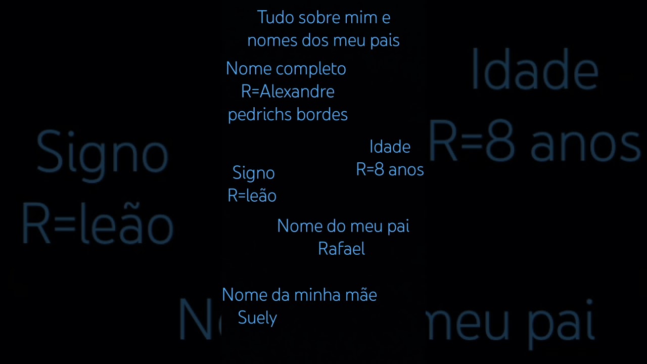 Nomes completos dos rs