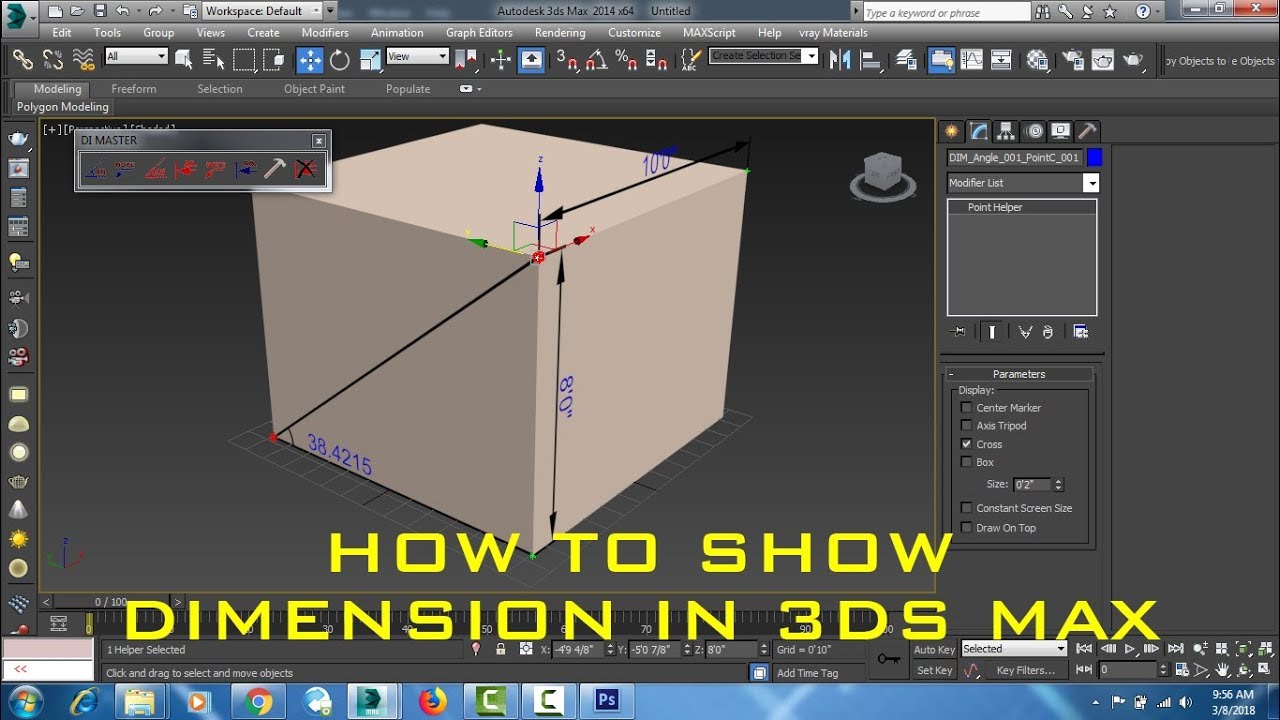 How to show Dimension in 3DS MAX ||Measuring in max - YouTube