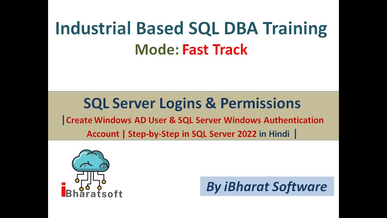 69. Create AD Account & SQL Server Windows Authentication Account ...