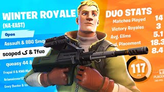 8th place & winning $3000 in the Fortnite Winter Royale (Day 1)