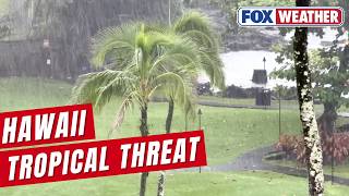 Effects Of Tropical Storm Moke Slowly Begin For Hawaiian Islands