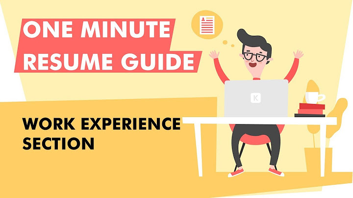 How to write work experience sample