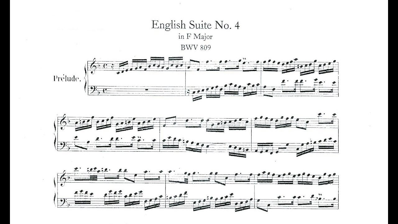 Bach English Suite Gran Pia Method