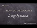 How to Pronounce Avgolemono (Real Life Examples!)