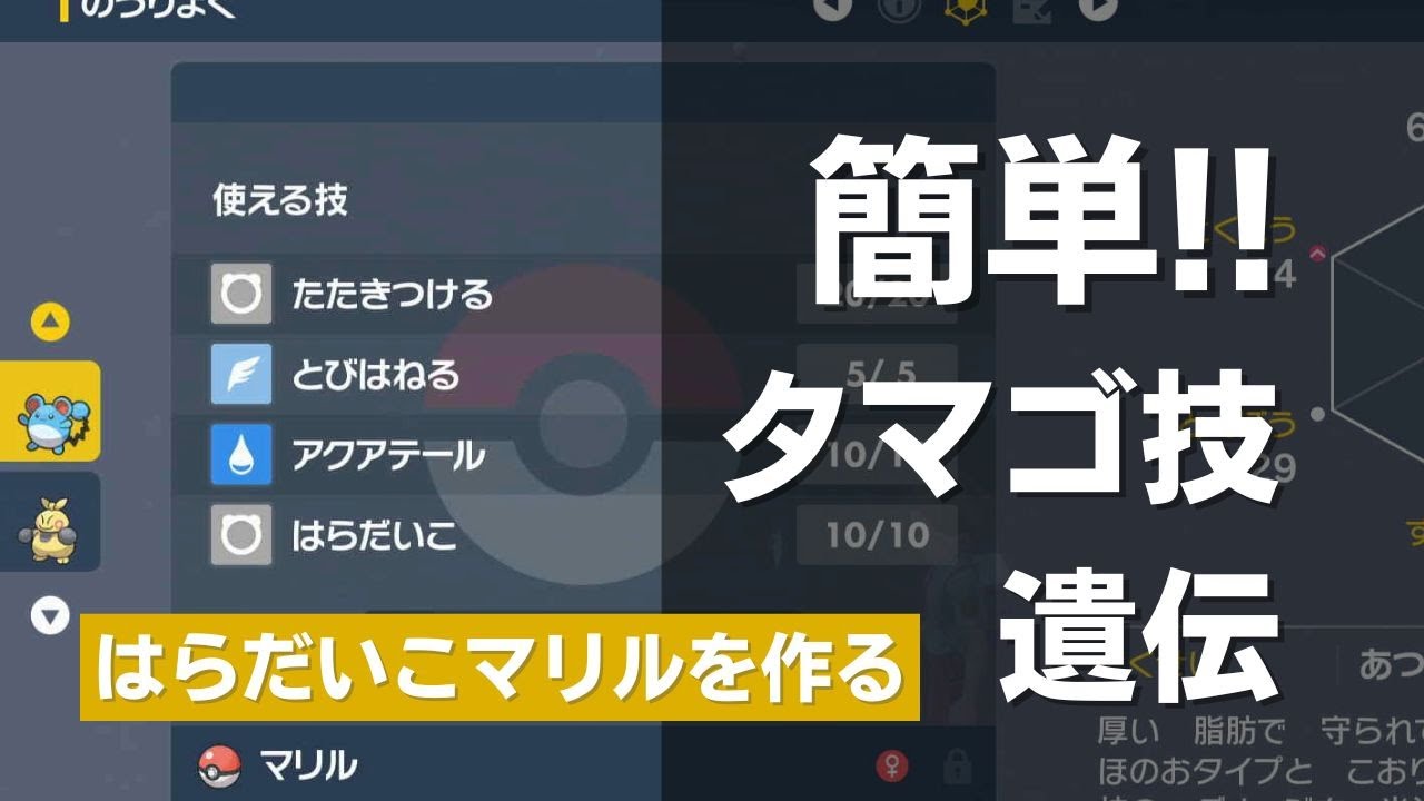 ポケモンsv タマゴ技を簡単に遺伝させる タマゴ作り不要 こころぐゲーム