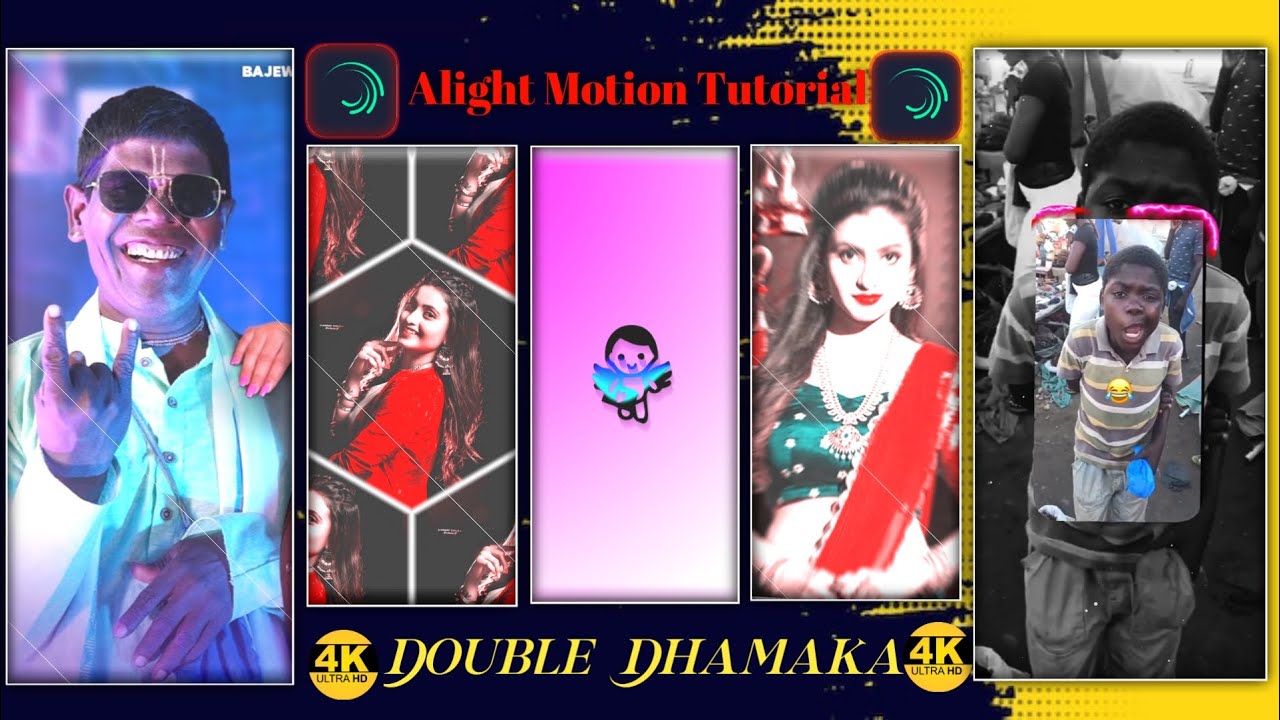 Double Dhamaka 🔥kacha Badam🥳 our Ku Ku ku || Viral Reels Editing Tutorial || Alight Motion Tutorial