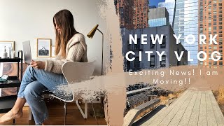 A Day in my Life in New York City: Exciting news! I am moving!! Unboxing new home decor and more