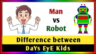 Difference between Man and Robot | Man vs Robot | Comparison