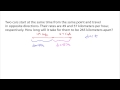 Distance, Rate, and Time Quiz