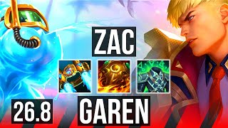 ZAC vs GAREN (TOP) | KR Diamond | 26.8