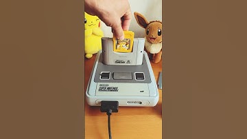 The fun part of my job, testing. Setting up Pokemon Yellow via Super Game Boy on SNES #nintendo #dmg