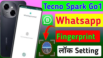 Tecno Spark Go1 me whatsapp fingerprint lock setting//how to whatsapp fingerprint lock in tecno go1