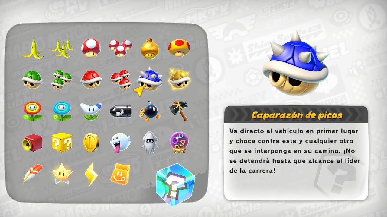 Caparazón de picos ( Blue Sheel ) - Friends Room - Mario Kart World | Nintendo Switch 2