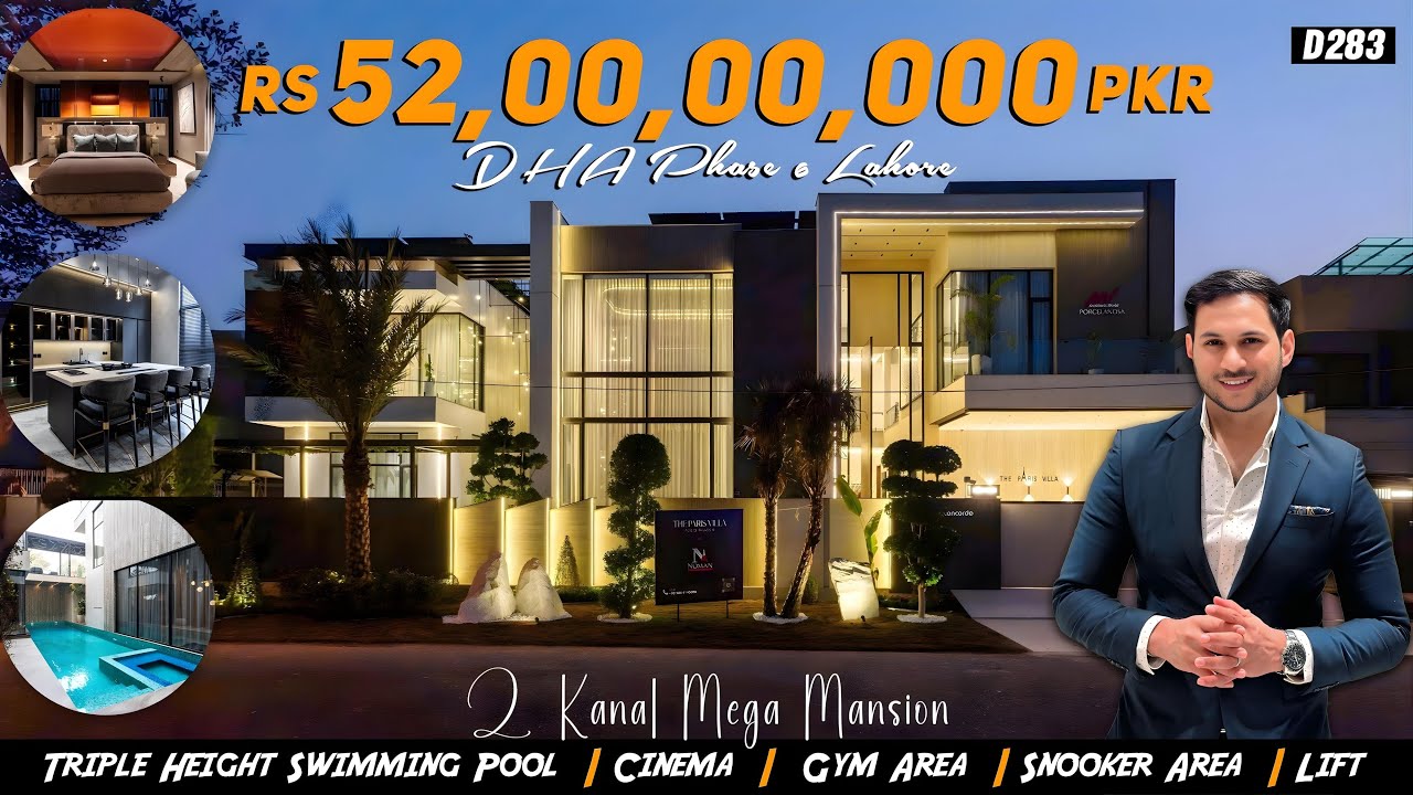 Lahore’s Most Insane Luxury House Tour | Triple Height Pool & Lobby | 52 Crore House