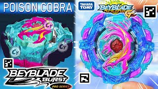 PROTÓTIPO POISON COBRA PRO SERIES + QR CODES PRO SERIES ANTERIORES BEYBLADE BURST PRO SERIES