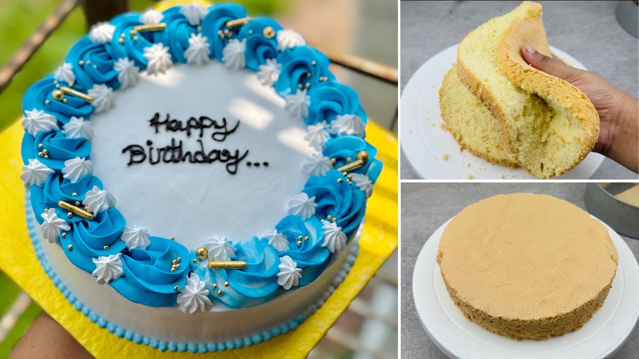 মাত্র ২টি ডিম দিয়ে ২ পাউন্ড কেক তৈরির টেকনিক | 2 Egg Vanilla Sponge Cake Recipe | Cake Recipe Bangla