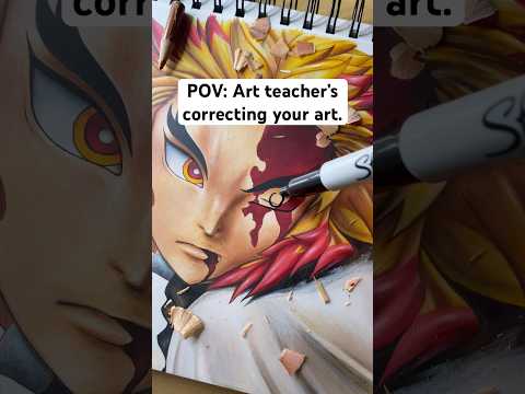 ART TEACHER CORRECTING