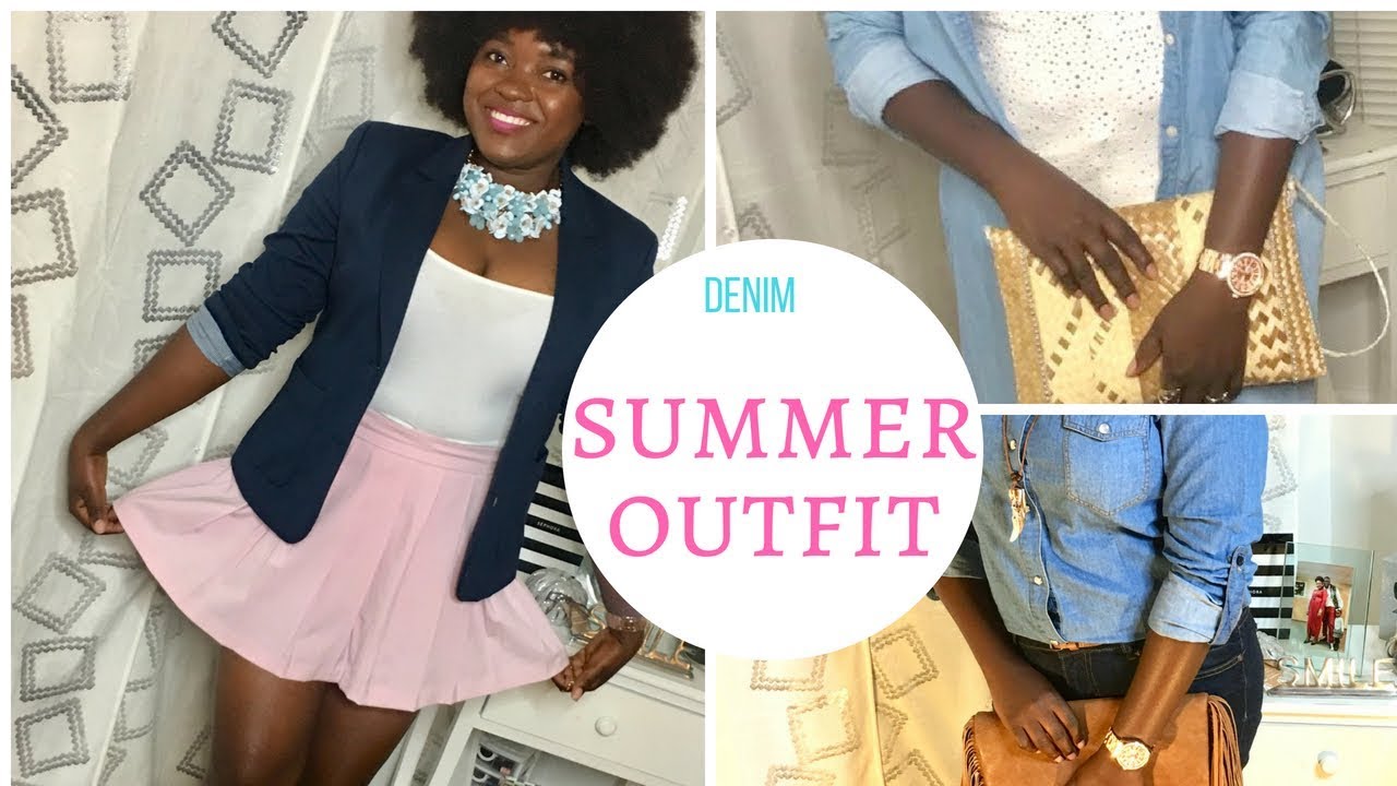 DENIM EVERYTHING SUMMER LOOKBOOK outfit (simply cute ) |Emma ️ ...