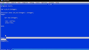 الدوال في لغة باسكال function in pascal