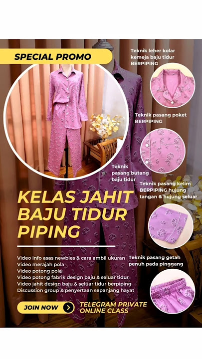 🙋‍♀️ada yang nak join kelas jahit online ni? whatsapp 019 44 999 40