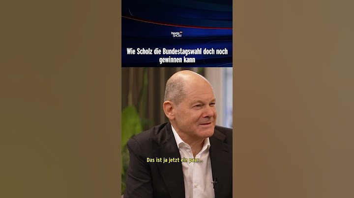 Wie Scholz die Bundestagswahl doch noch gewinnnen kann | heute-show #shorts
