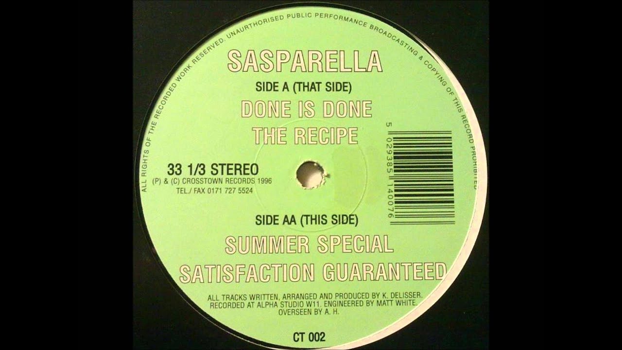 Sasparella - The Recipe