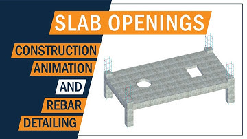 Concrete solid slab with openings reinforcement  Detailing | 3d animation of Rc Slab | Greyspace