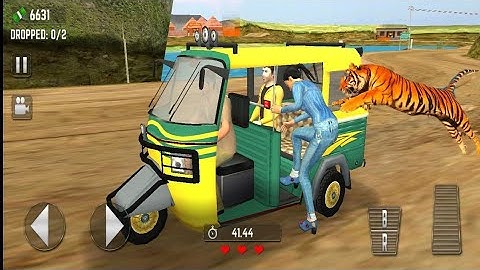 Offroad Tuk Tuk Auto Rickshaw Driving Simulator stunt - Android Gameplay #4