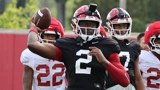 Arkansas Fall Camp Practice Footage: Day 6