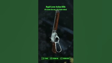 Rapid is the best Legendary effect to get on a lever action rifle (feels fast and fun) #fallout4