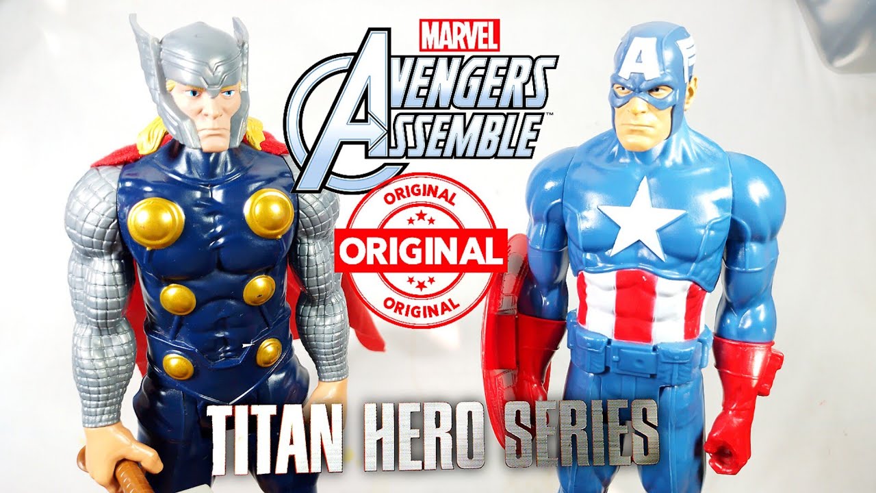 Avengers Capitan America Muñeco Titan Hero 30 Cm Orig Hasbro
