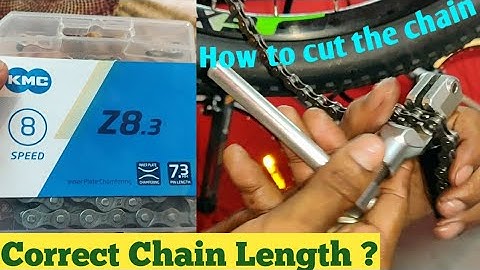 How to Size the chain | How to Cut the Chain | How to install a new chain | KMC   Chain 8.3 | Chain