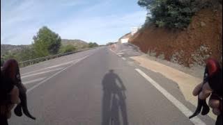 SUBIDA  Y BAJADA CUESTAS OROPESA N340 VIEJA Y KARTS