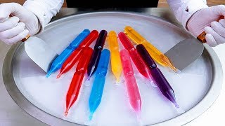 ice pops ice cream ice cream rolls street food - ايسكريم رول ايس كريم غوار