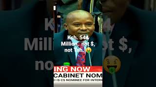 Prof. Kindiki Networth. Kenya Shillings. Not Dollars, not Tsh.🤑