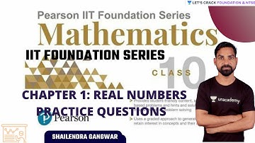 Class 10th: Pearson IIT Foundation Series | Foundation& NTSE | Shailendra Gangwar