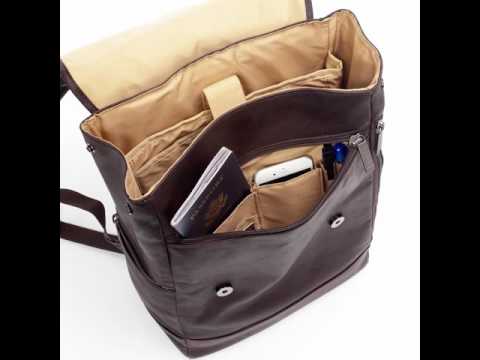 kenneth cole colombian leather flapover laptop bag