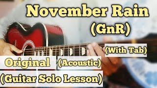 November Rain - Guns N' Roses | Guitar Solo Lesson | With Tab | (Acoustic Solo) screenshot 5