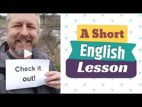 Meaning of CHECK IT OUT and TO CHECK SOMEONE OUT - A Short English Lesson with Subtitles