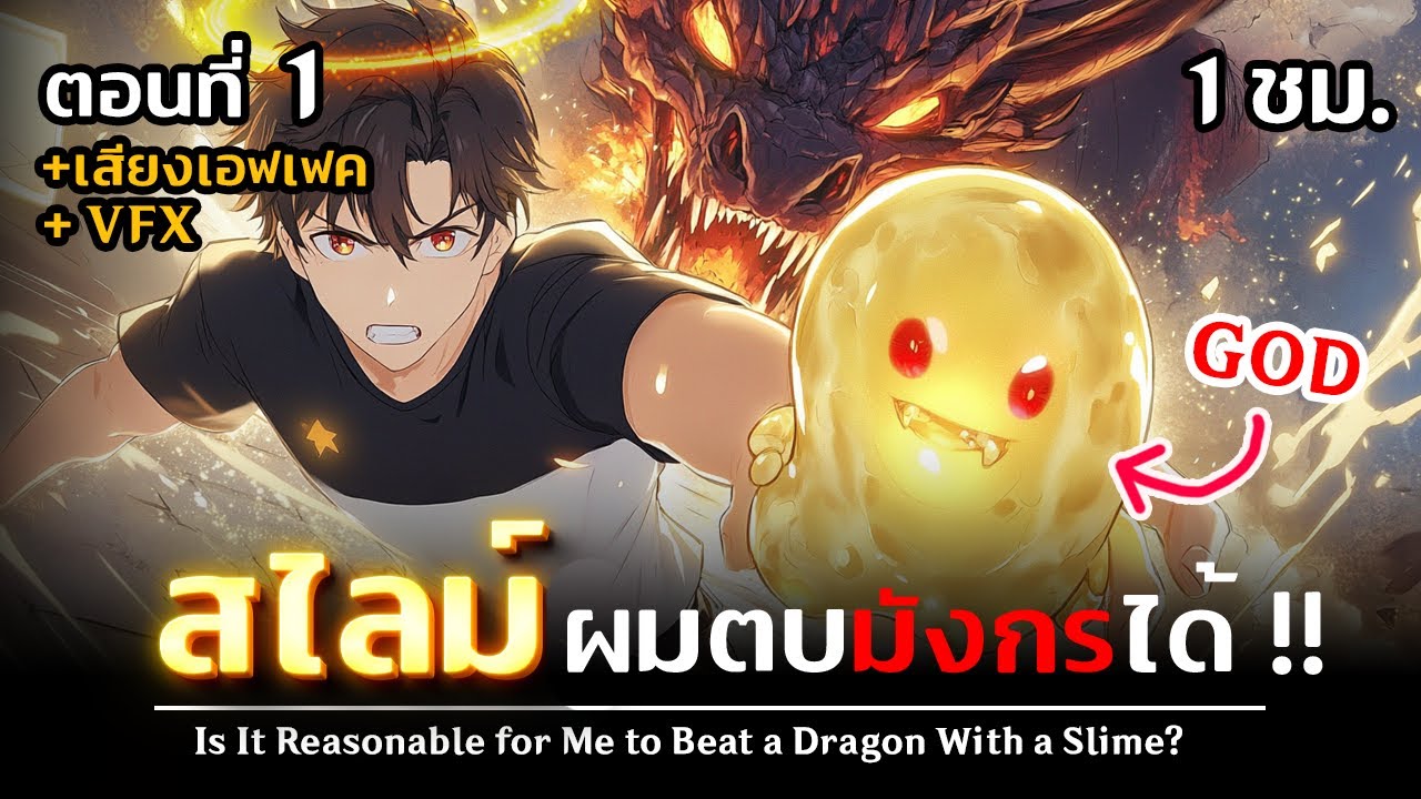 มังงะจีน : 1 สไลม์ของผมตบมังกรได้อ่ะค้าบ !! (สไลม์ธรรมดาๆ LV.1?) #มังงะจีน