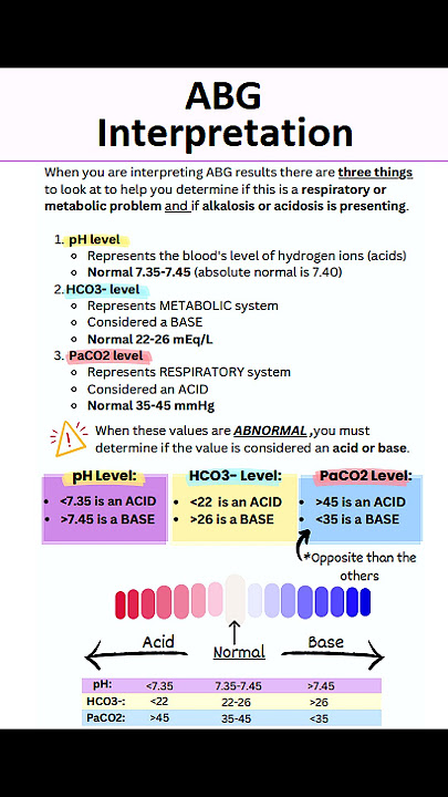 ABG Interpretation Steps: 3 Things You Need to Know to Solve Acid-Base Imbalances #shorts
