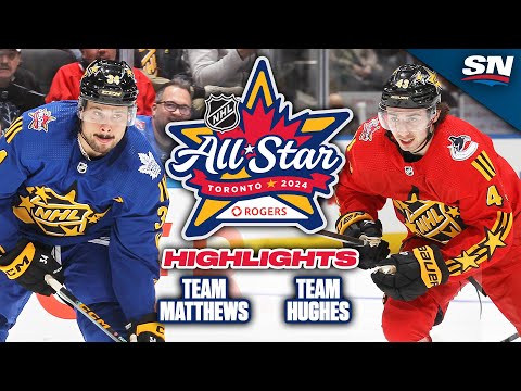 NHL All-Star Game Highlights | Team Matthews vs. Team Hughes