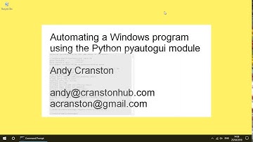Automating a Windows program using Python module pyautogui