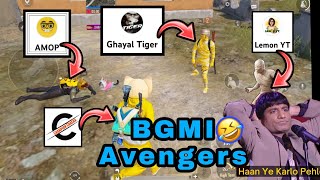 First Time With @AMOPji  @GhayalTiger | BGMI ke Avengers 🤣 #funny #commentary #pubgmobile #pubg