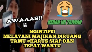 Ngintip Melayani Majikan Diruang Tamu Rutin