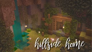hillside home | minecraft speed build