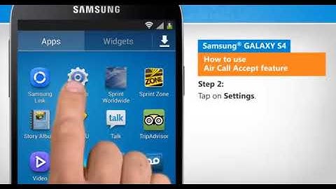 How to use Air Call Accept feature in Samsung GALAXY S4
