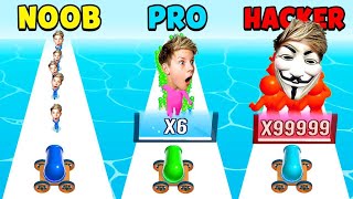 mob control mobile game pro vs nob vs heckr #games #gaming