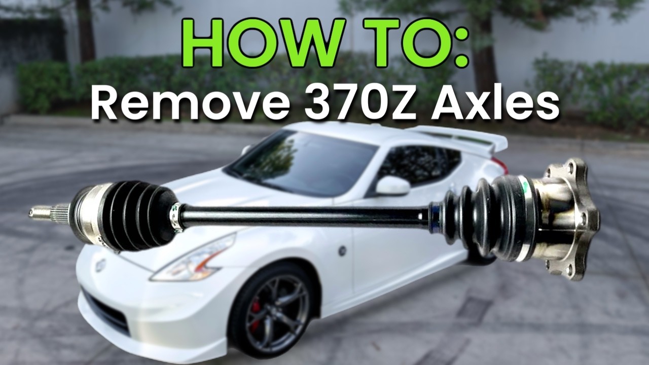 370z Rear Spring Remove How To Remove 370Z Axles - YouTube